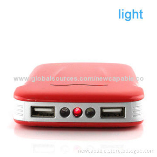 Racing car style power bank with 10,000mAh and dual USB output